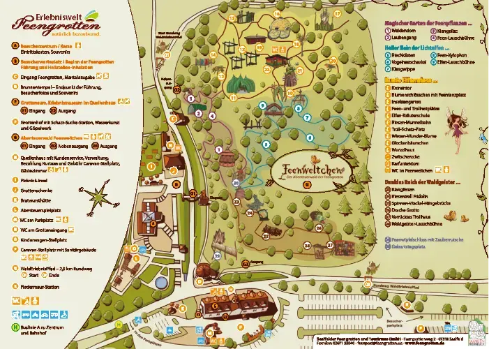 Geländeplan Feengrottenpark